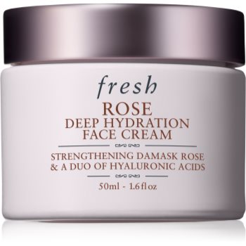 fresh Rose Deep Hydration Face Cream crema de fata hidratanta cu acid hialuronic - imagine 2